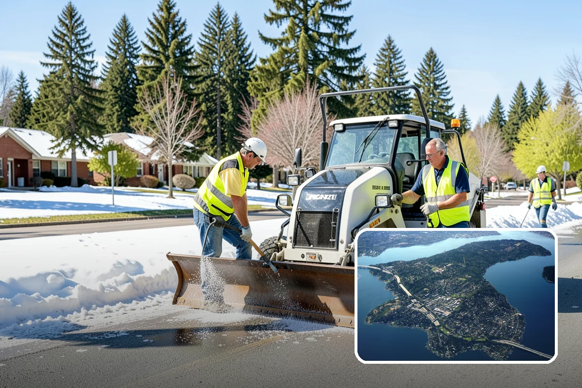 Yard Waste Collection in Mercer Island, King County, WA - Green waste diverted to compost