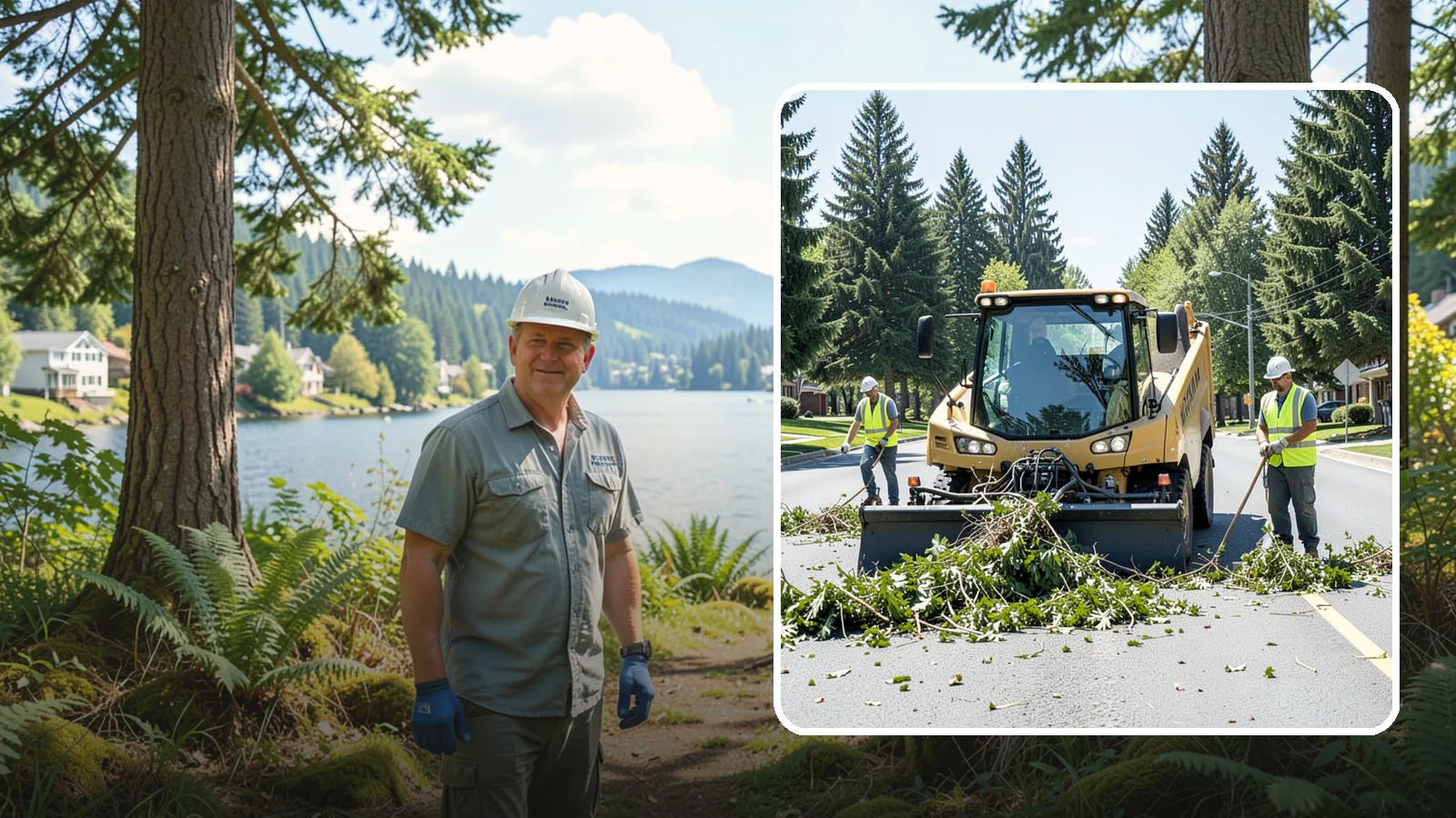 Yard Waste Collection in Milton, King County, WA - Collection of green waste and yard debris from public grounds and maintenance operations.