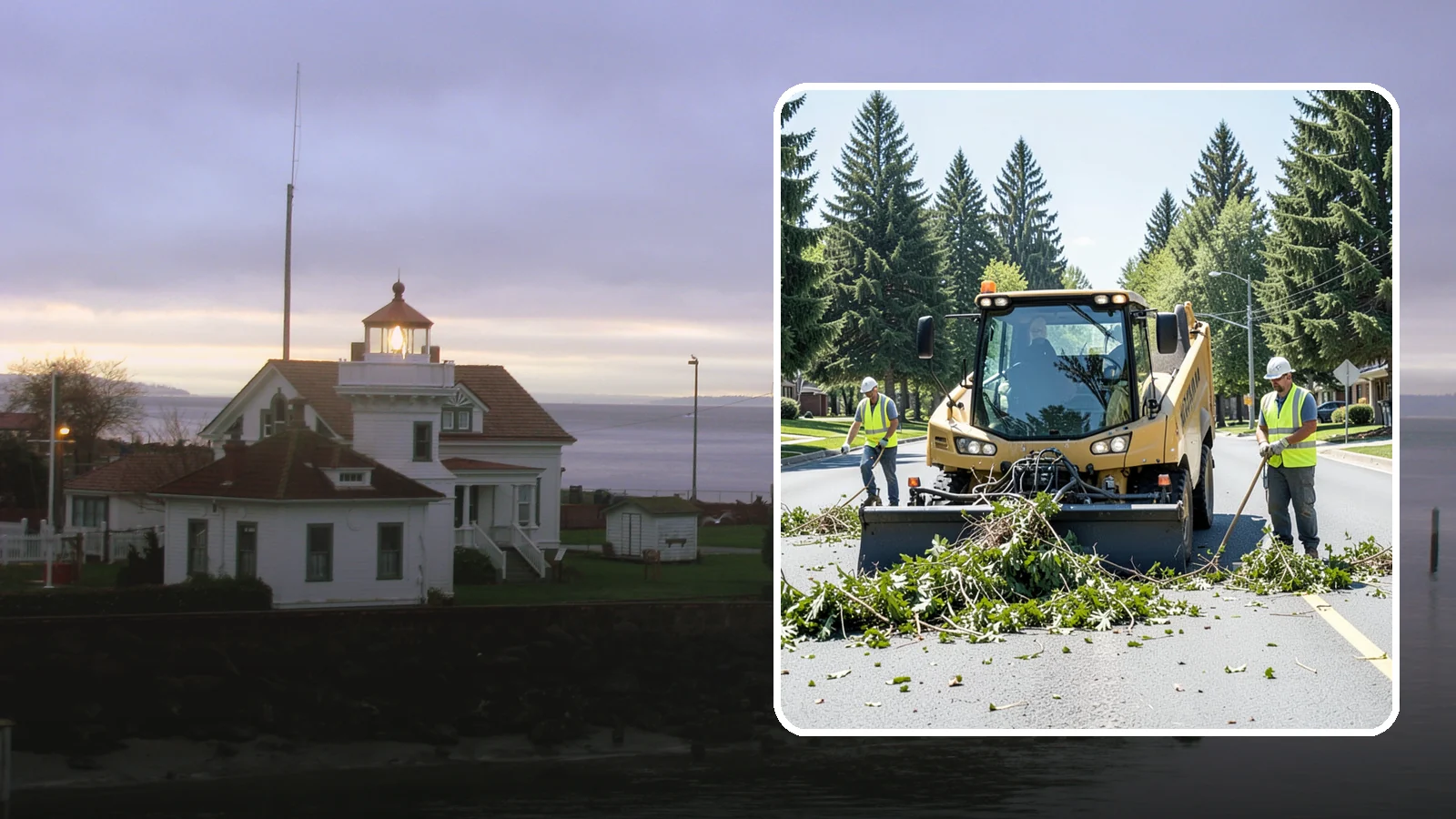 Yard Waste Collection in Mukilteo, Snohomish County, WA - Collection of green waste and yard debris from public grounds and maintenance operations.