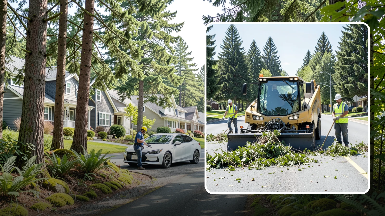 Yard Waste Collection in Normandy Park, King County, WA - Collection of green waste and yard debris from public grounds and maintenance operations.