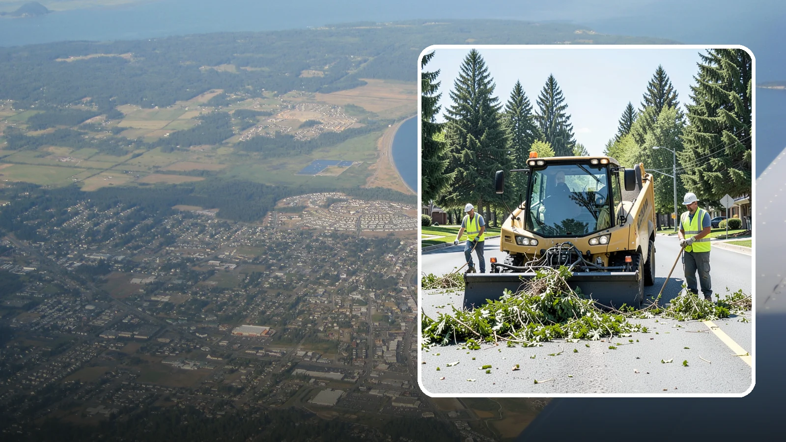 Yard Waste Collection in Oak Harbor, Island County, WA - Collection of green waste and yard debris from public grounds and maintenance operations.