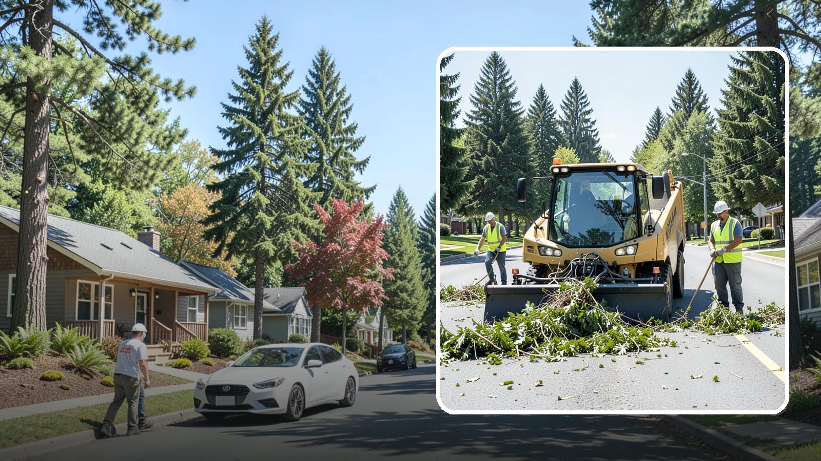 Yard Waste Collection in Orting, Pierce County, WA - Collection of green waste and yard debris from public grounds and maintenance operations.