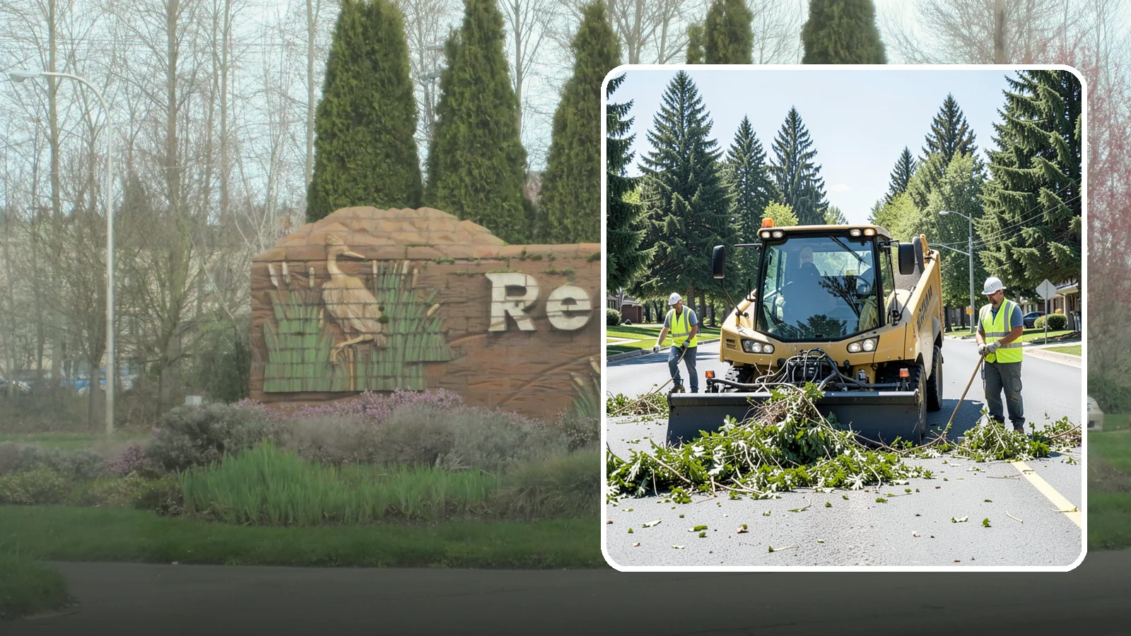 Yard Waste Collection in Renton, King County, WA - Collection of green waste and yard debris from public grounds and maintenance operations.
