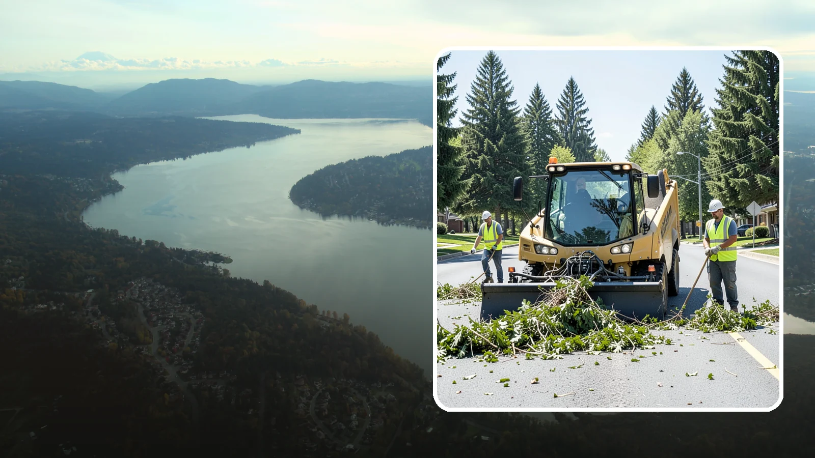 Yard Waste Collection in Sammamish, King County, WA - Collection of green waste and yard debris from public grounds and maintenance operations.