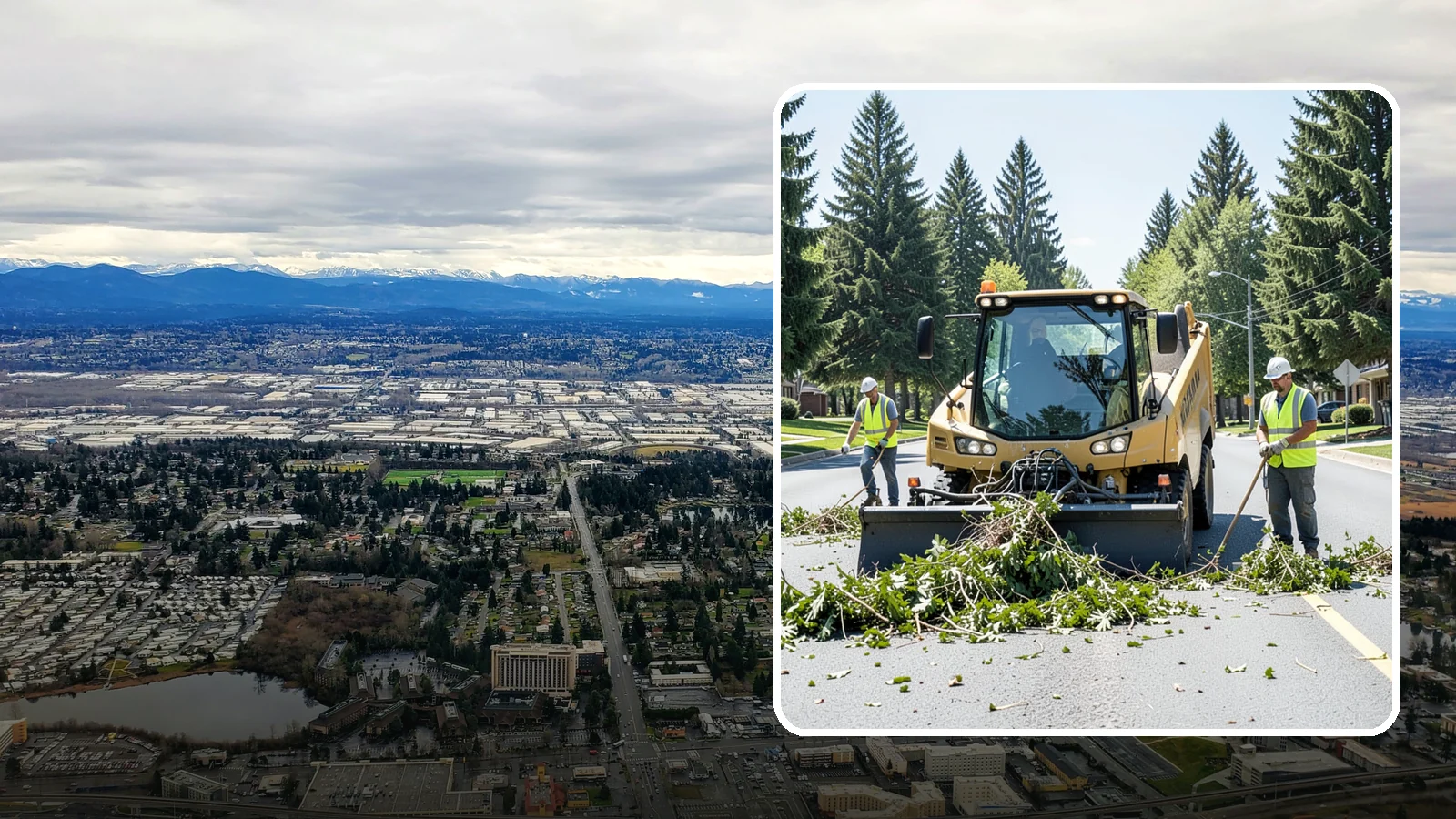 Yard Waste Collection in SeaTac, King County, WA - Collection of green waste and yard debris from public grounds and maintenance operations.