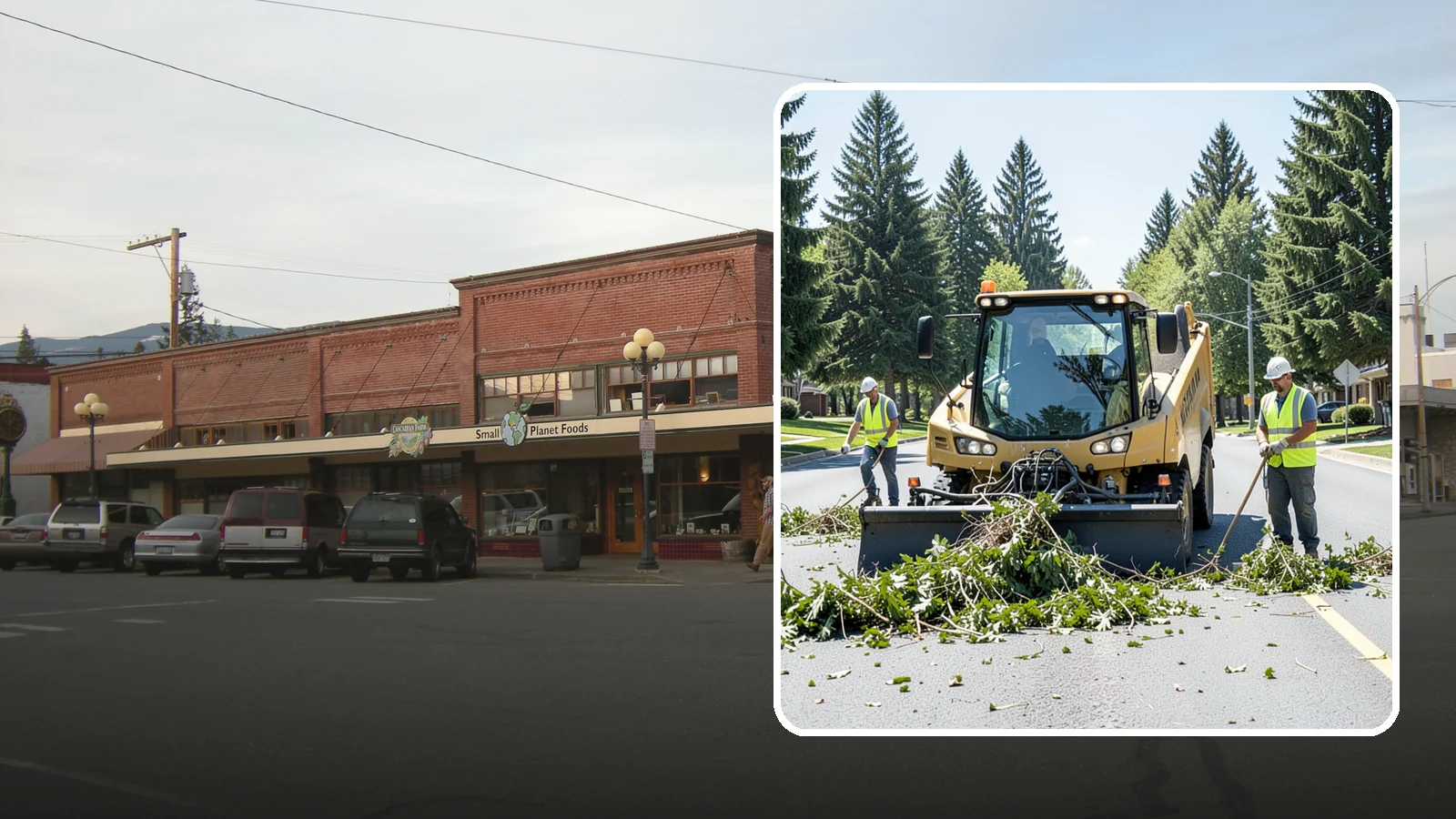 Yard Waste Collection in Sedro-Woolley, Skagit County, WA - Collection of green waste and yard debris from public grounds and maintenance operations.