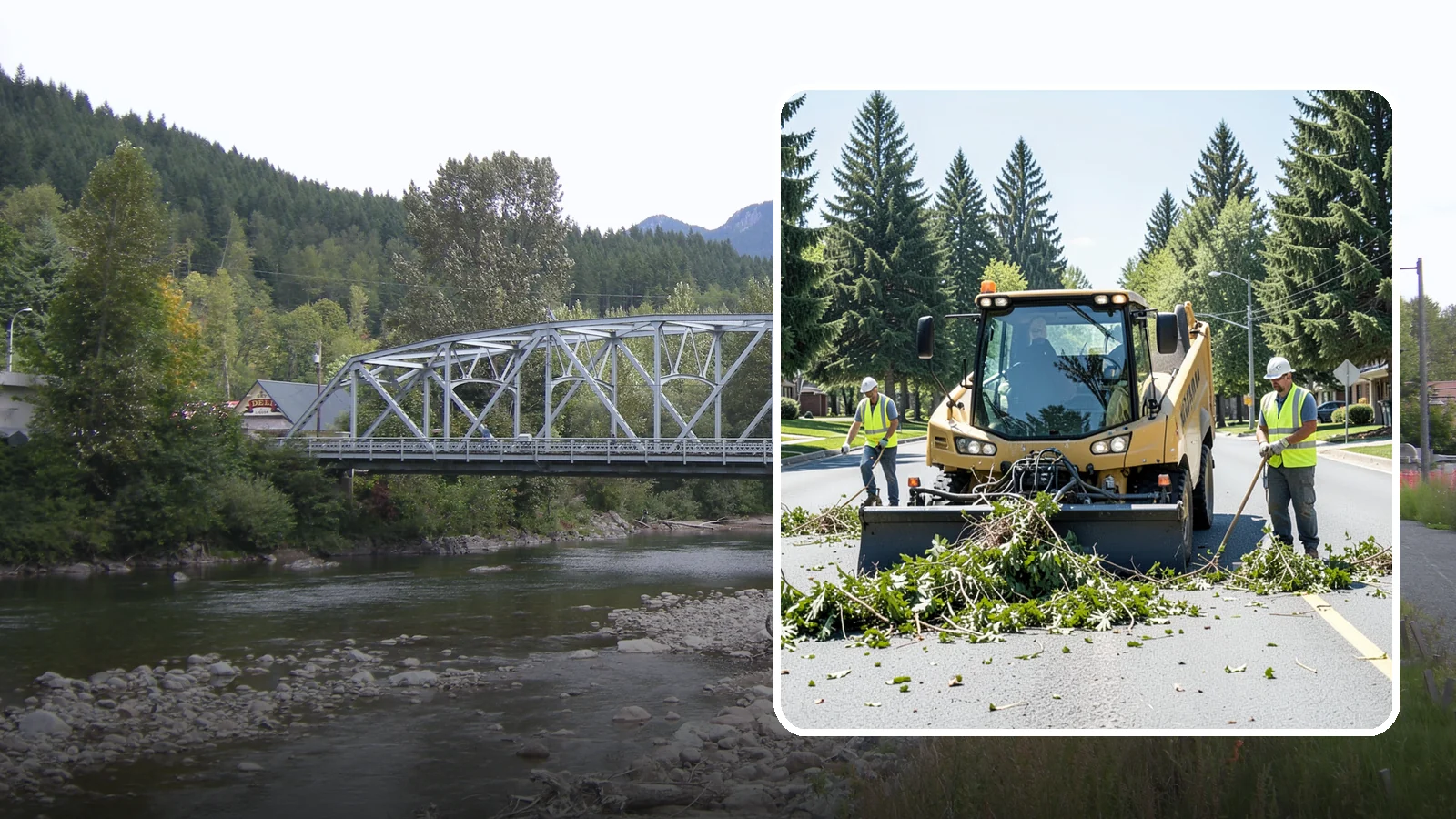 Yard Waste Collection in Skykomish, King County, WA - Collection of green waste and yard debris from public grounds and maintenance operations.