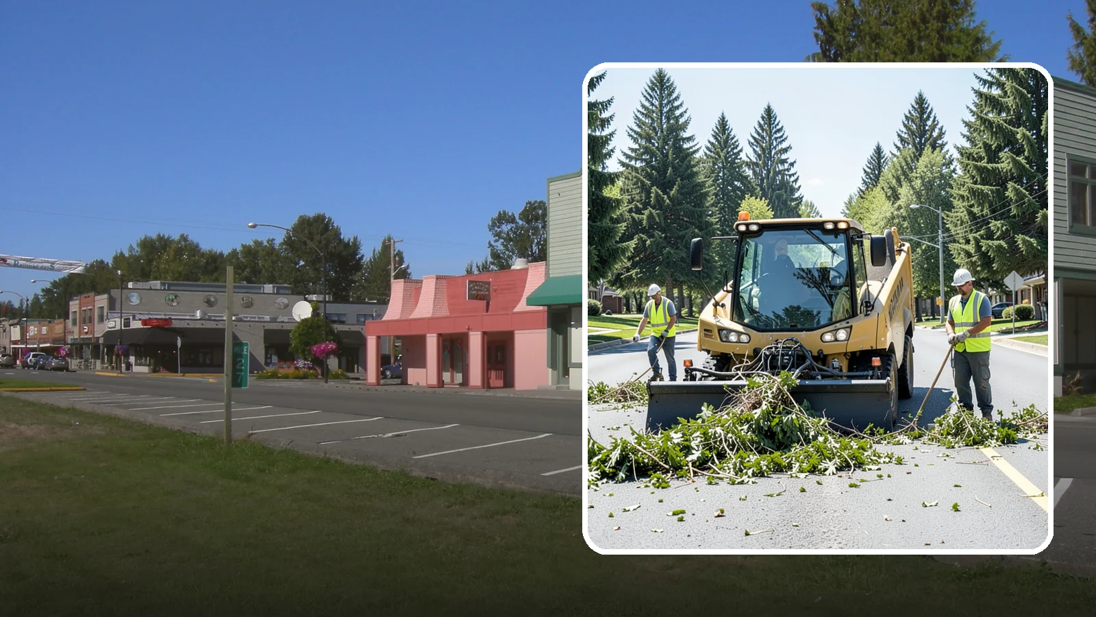 Yard Waste Collection in Snoqualmie, King County, WA - Collection of green waste and yard debris from public grounds and maintenance operations.