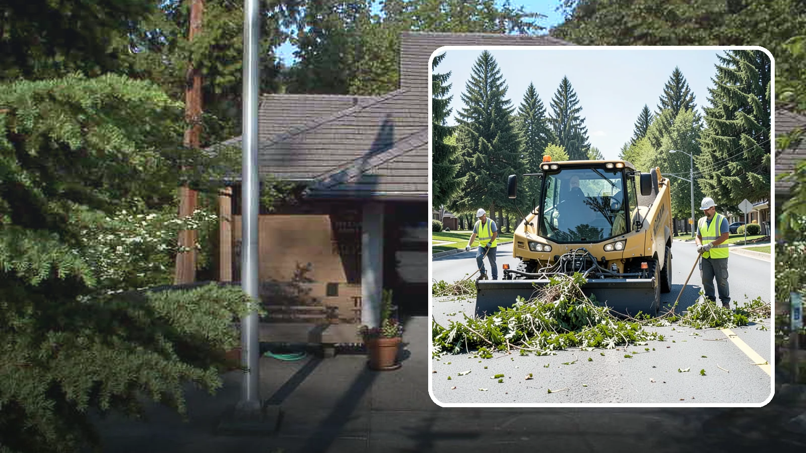 Yard Waste Collection in Yarrow Point, King County, WA - Collection of green waste and yard debris from public grounds and maintenance operations.