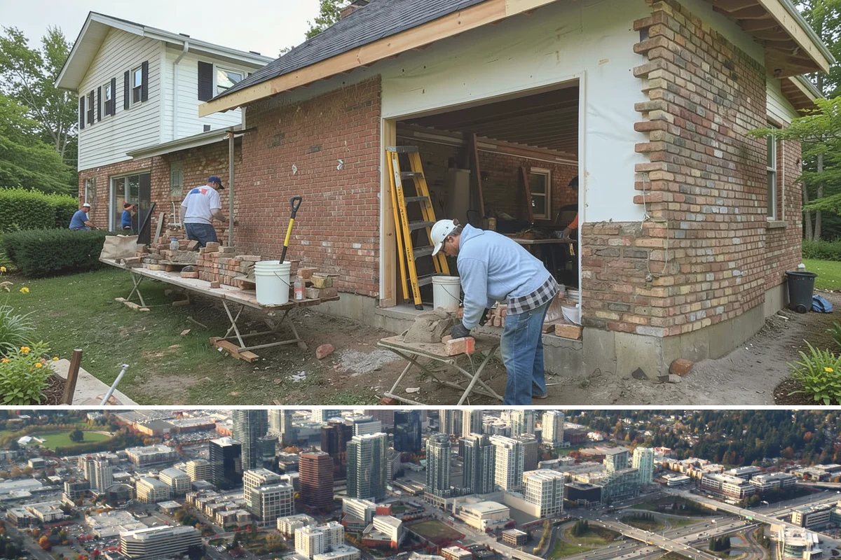 Accent Wall Installation in Bellevue, King County, WA - Accent wall installs are indoor work that can be scheduled any time of year.