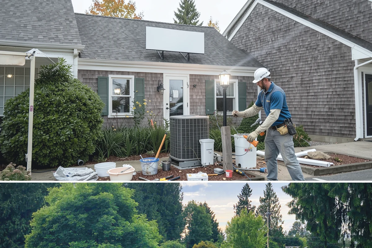 Accent Wall Installation in Bonney Lake, Pierce County, WA - Accent wall installs are indoor work that can be scheduled any time of year.