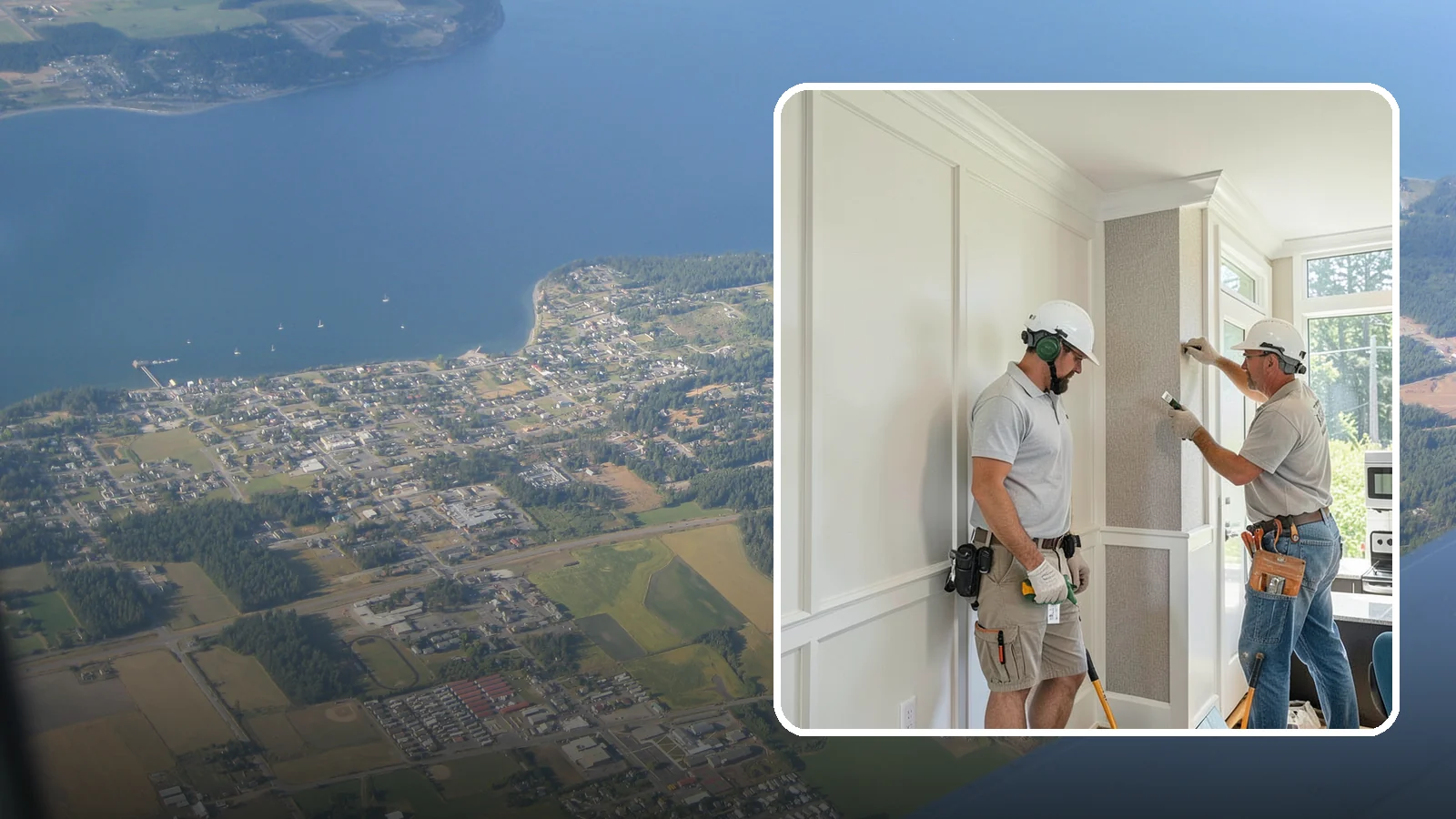 Accent Wall Installation in Coupeville, Island County, WA - Creating a standout accent wall with texture, paneling, or material to anchor a room's design.