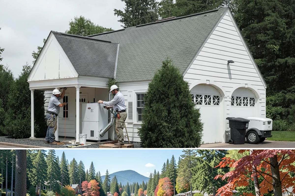 Accent Wall Installation in Covington, King County, WA - Accent wall installs are indoor work that can be scheduled any time of year.
