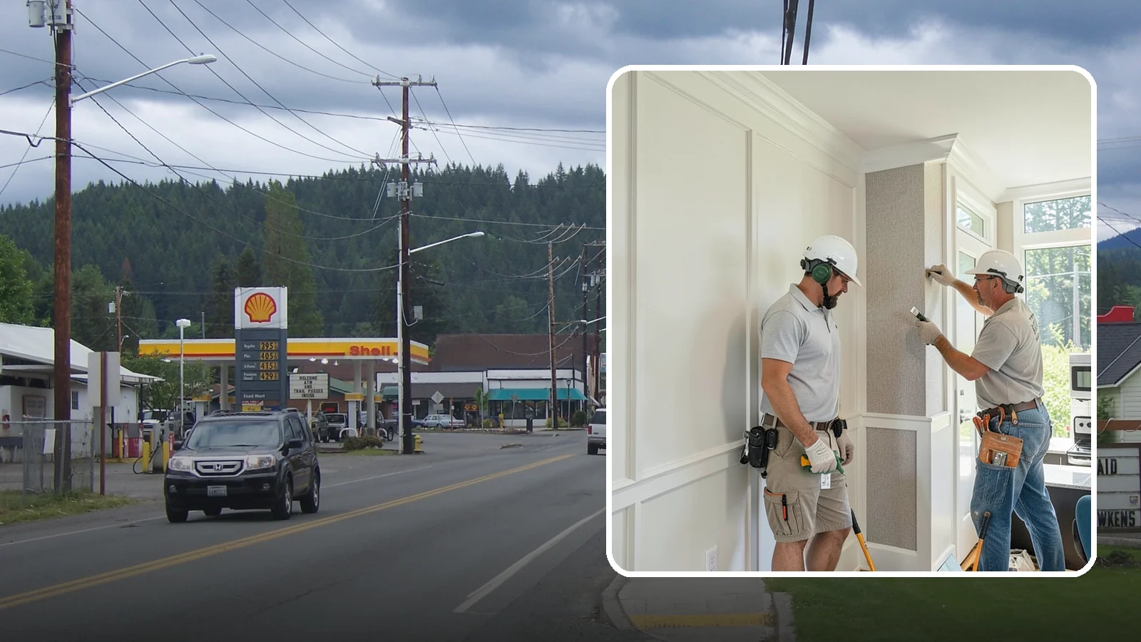 Accent Wall Installation in Granite Falls, Snohomish County, WA - Creating a standout accent wall with texture, paneling, or material to anchor a room's design.