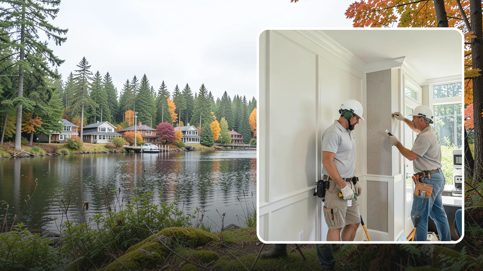 Accent Wall Installation in La Conner, Skagit County, WA - Creating a standout accent wall with texture, paneling, or material to anchor a room's design.