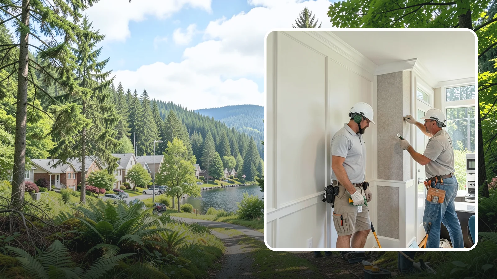 Accent Wall Installation in Lake Forest Park, King County, WA - Creating a standout accent wall with texture, paneling, or material to anchor a room's design.