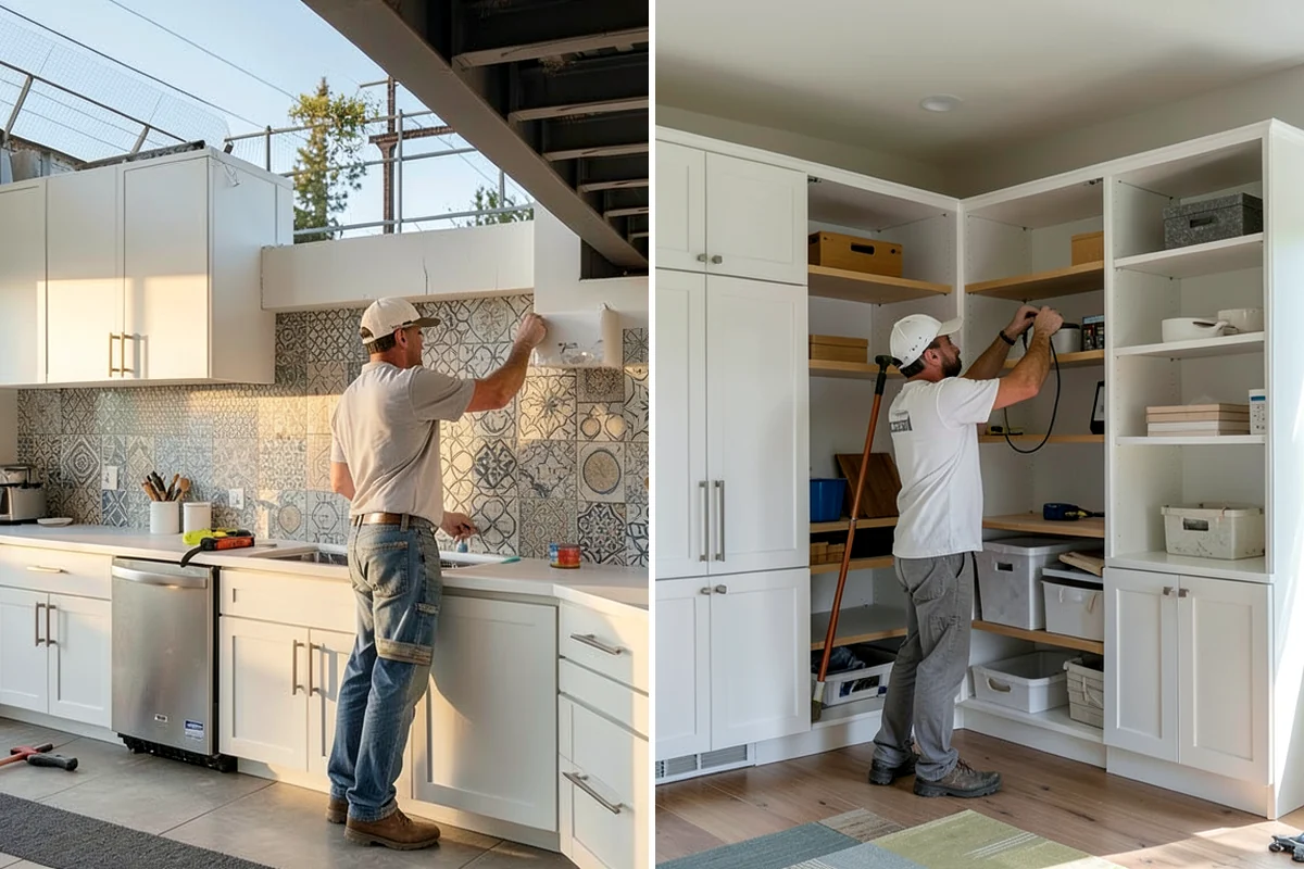 Accent Wall Installation in Lake Forest Park, King County, WA - Choose material and design the layout