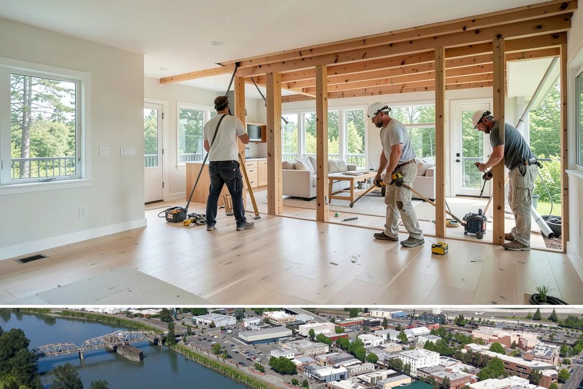 Accent Wall Installation in Mount Vernon, Skagit County, WA - Accent wall installs are indoor work that can be scheduled any time of year.