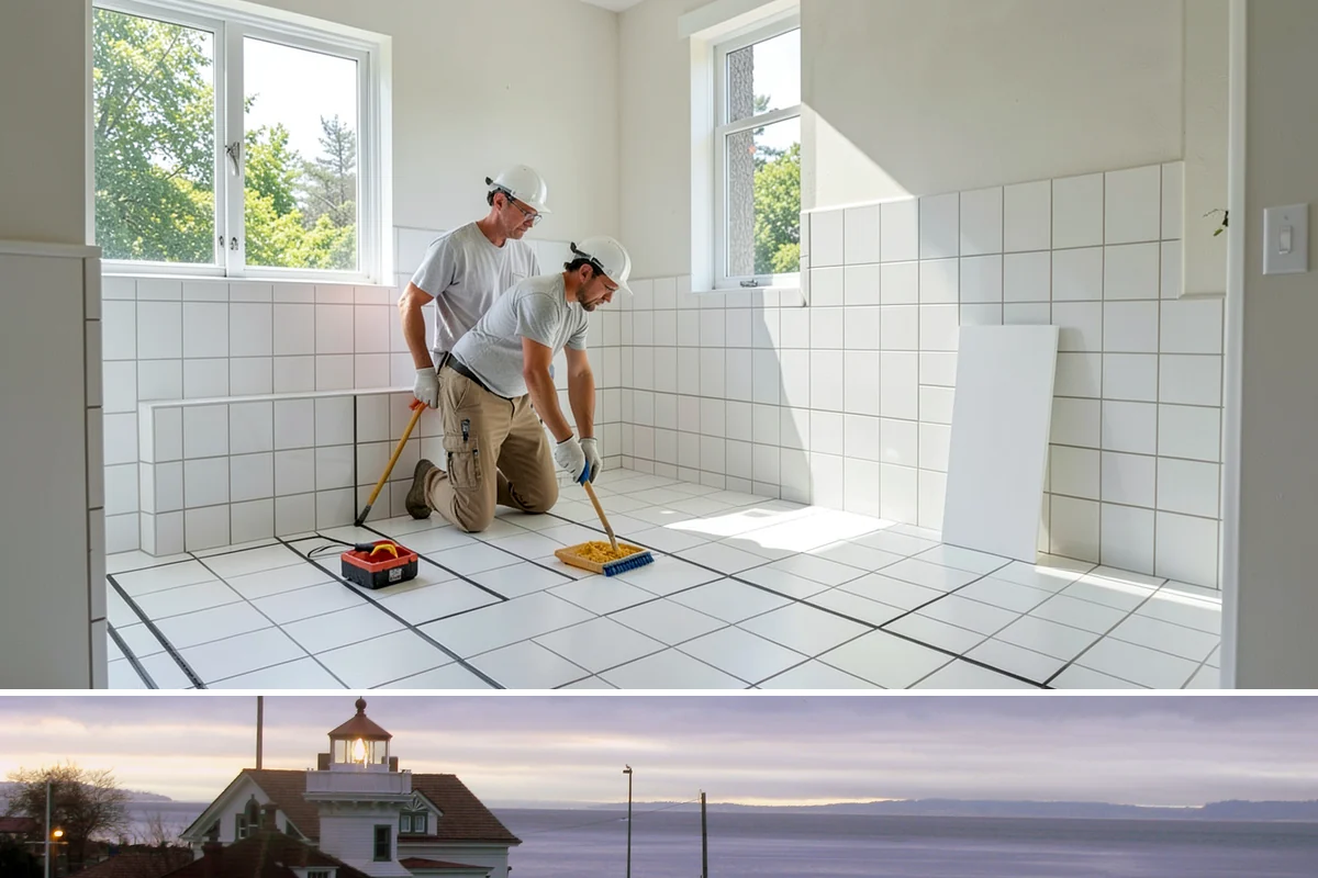 Accent Wall Installation in Mukilteo, Snohomish County, WA - Accent wall installs are indoor work that can be scheduled any time of year.