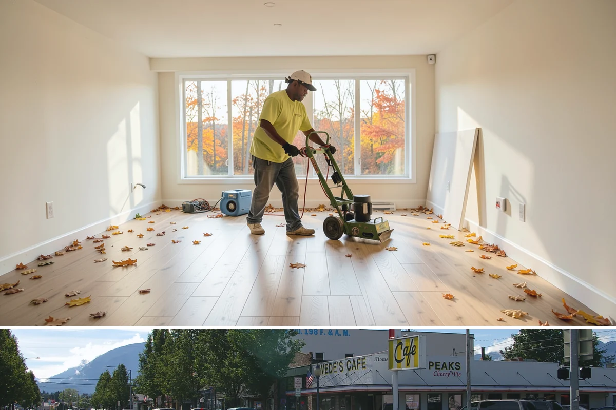 Accent Wall Installation in North Bend, King County, WA - Accent wall installs are indoor work that can be scheduled any time of year.