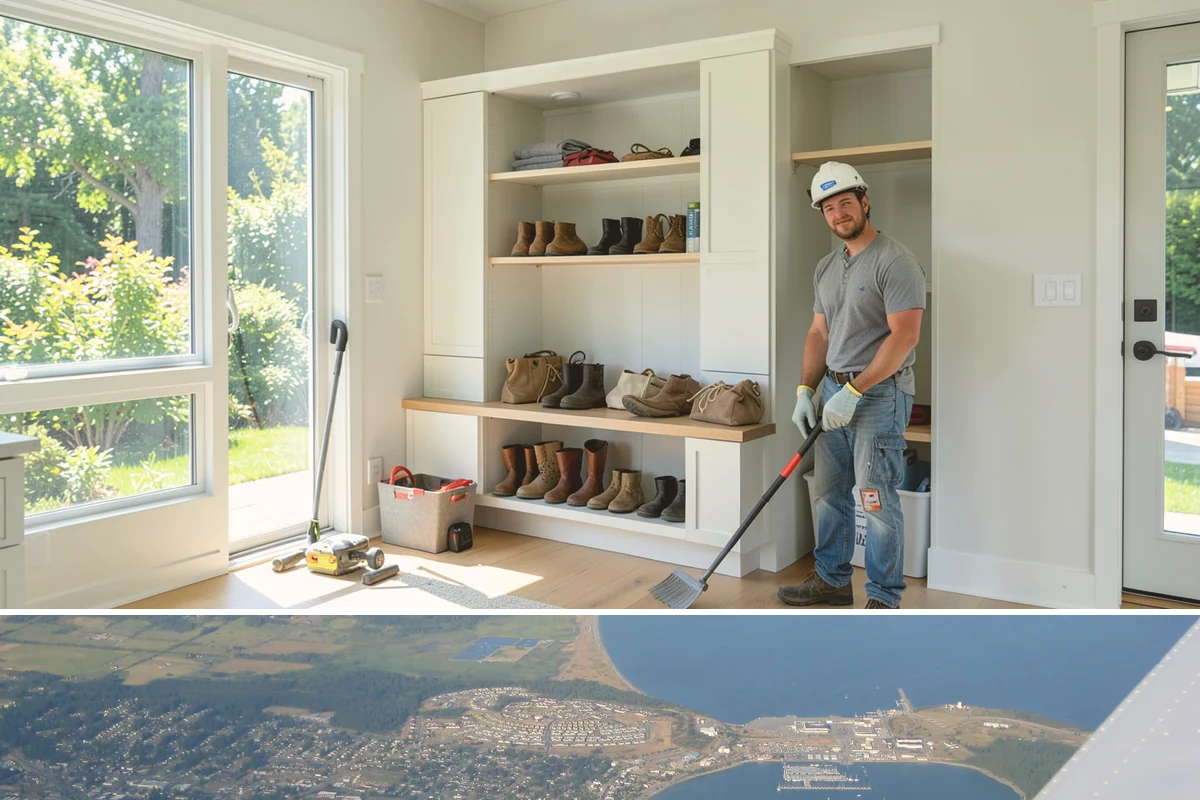 Accent Wall Installation in Oak Harbor, Island County, WA - Accent wall installs are indoor work that can be scheduled any time of year.