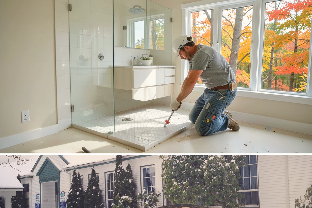 Accent Wall Installation in Pacific, King County, WA - Accent wall installs are indoor work that can be scheduled any time of year.