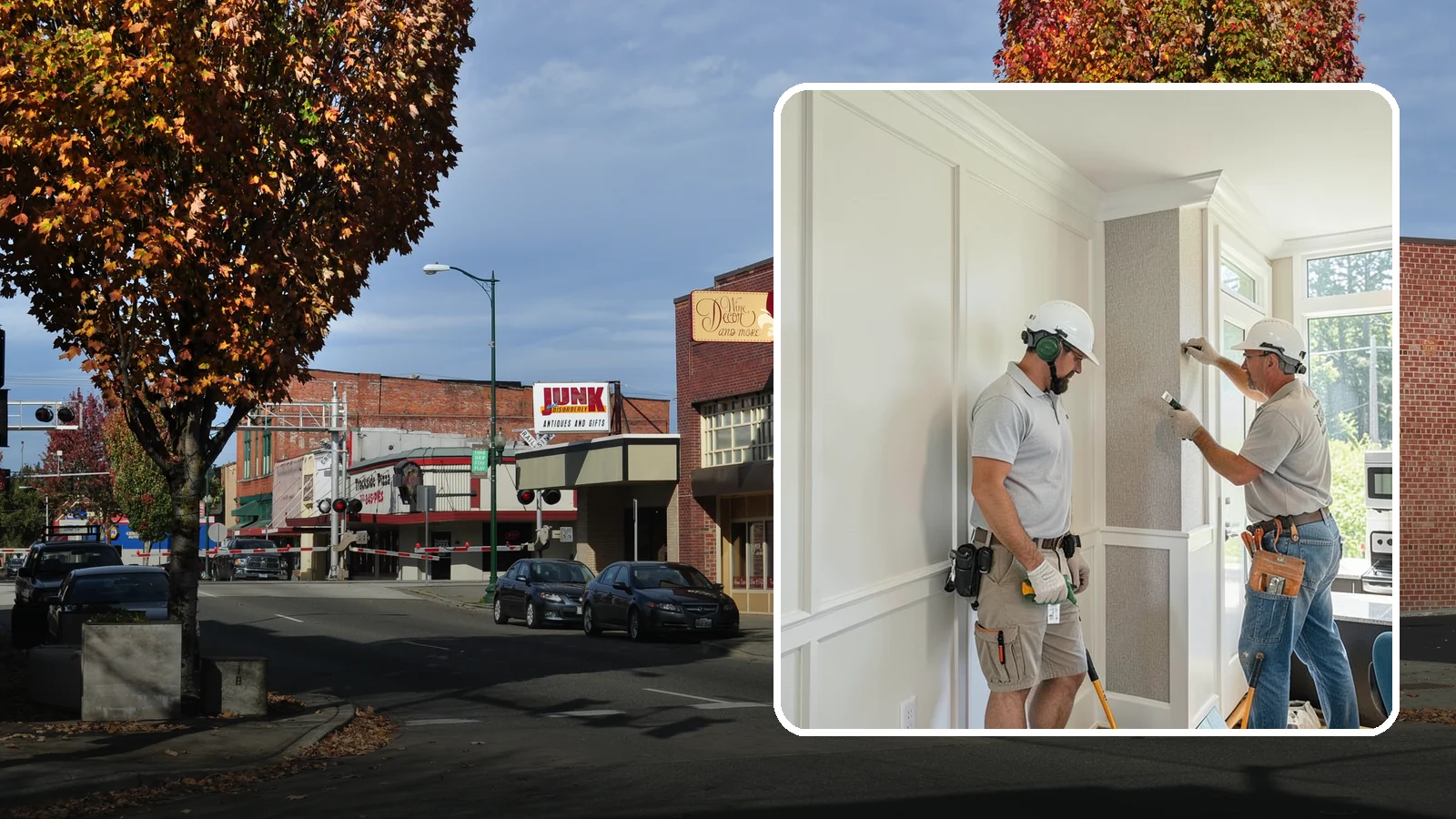 Accent Wall Installation in Puyallup, Pierce County, WA - Creating a standout accent wall with texture, paneling, or material to anchor a room's design.