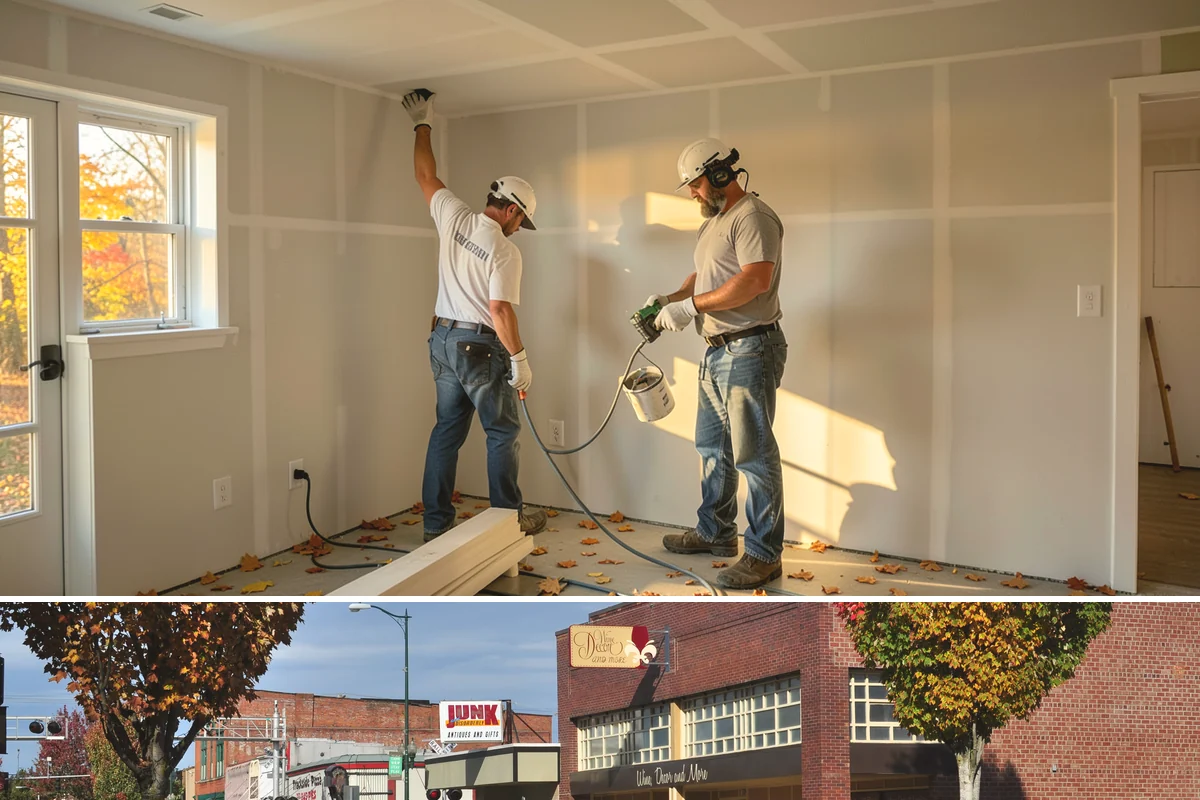 Accent Wall Installation in Puyallup, Pierce County, WA - Accent wall installs are indoor work that can be scheduled any time of year.
