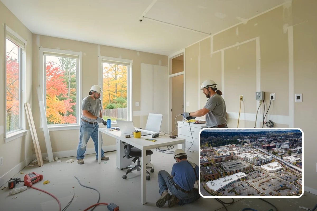 Accent Wall Installation in Redmond, King County, WA - Creates a striking room focal point