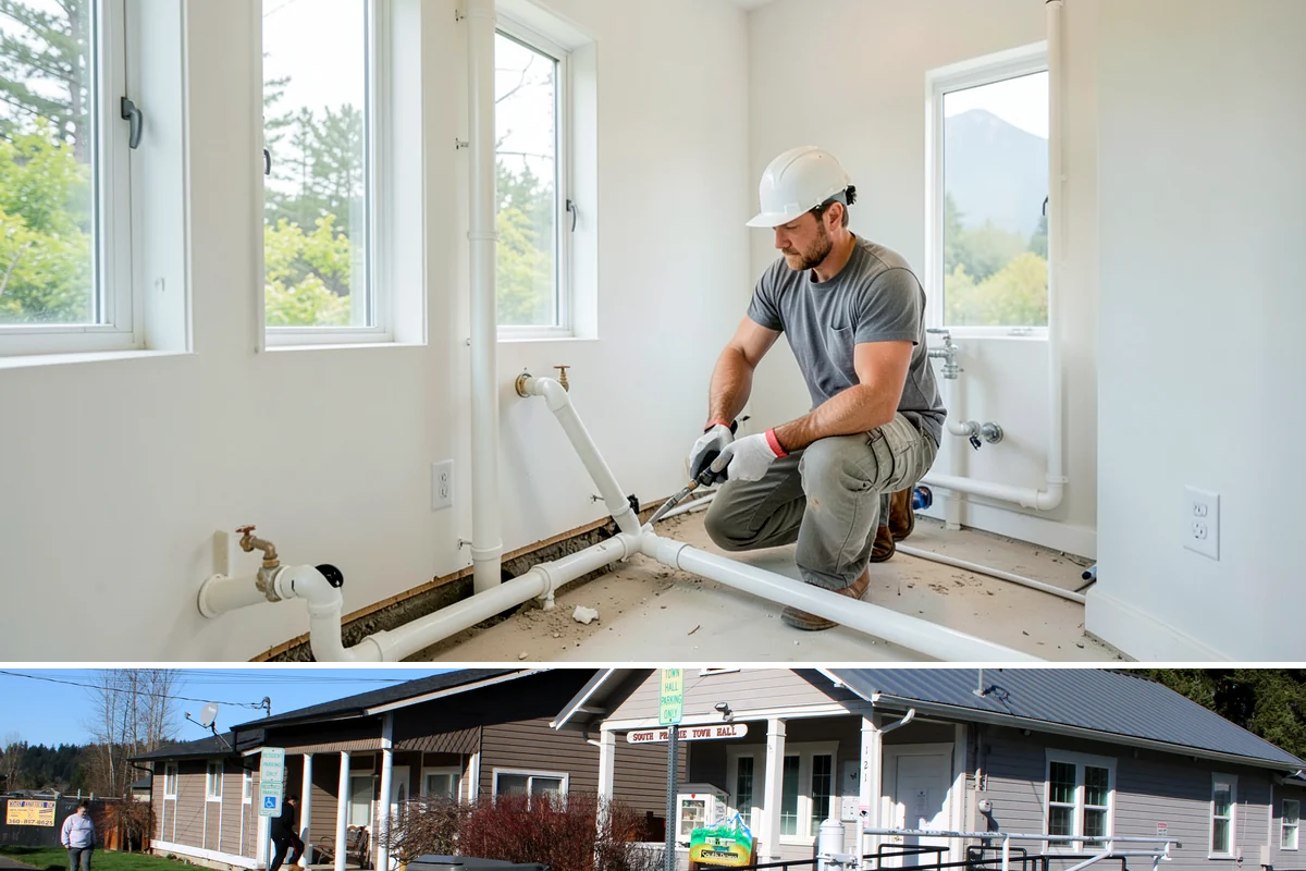 Accent Wall Installation in South Prairie, Pierce County, WA - Accent wall installs are indoor work that can be scheduled any time of year.