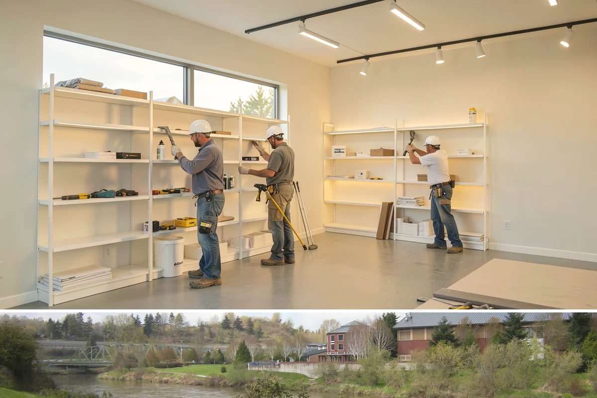 Accent Wall Installation in Tukwila, King County, WA - Accent wall installs are indoor work that can be scheduled any time of year.