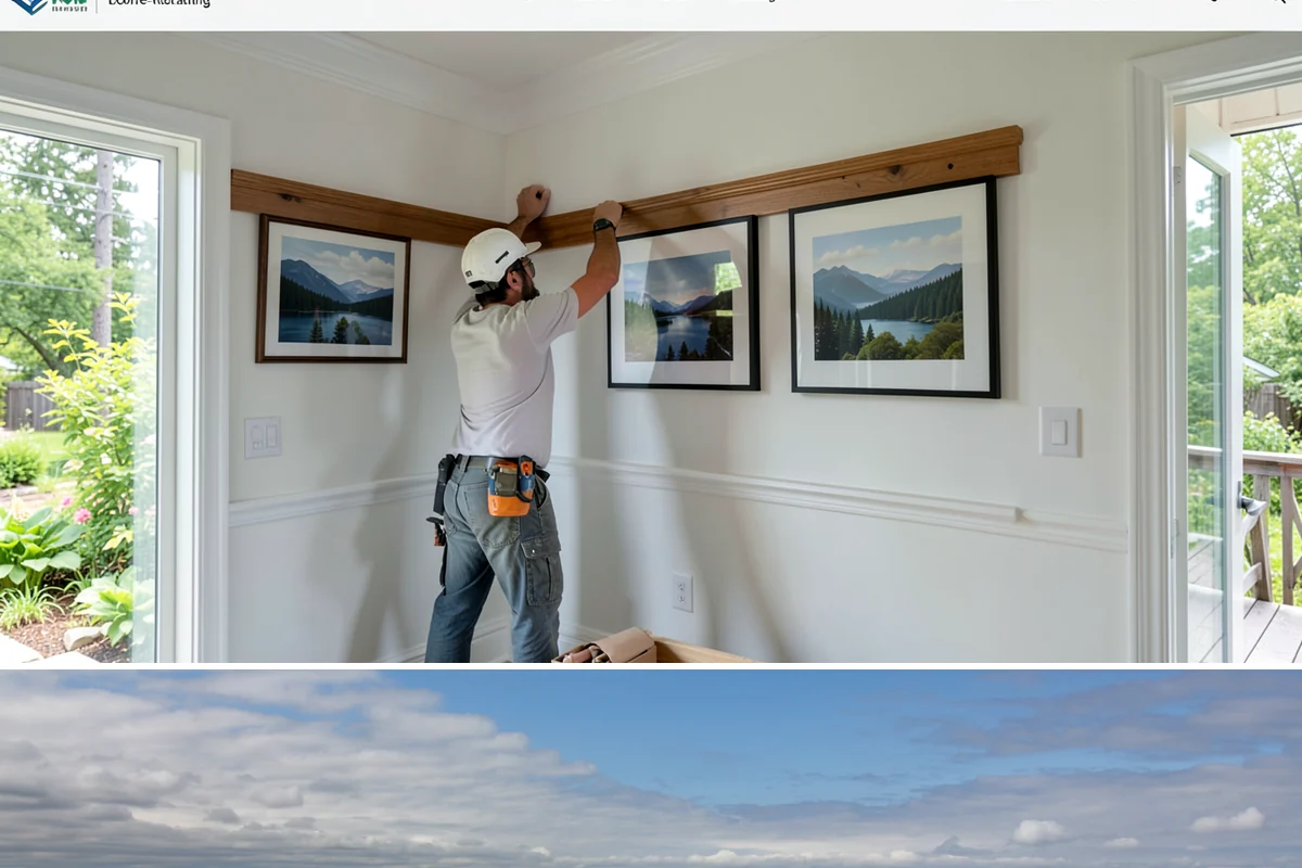 Accent Wall Installation in University Place, Pierce County, WA - Accent wall installs are indoor work that can be scheduled any time of year.