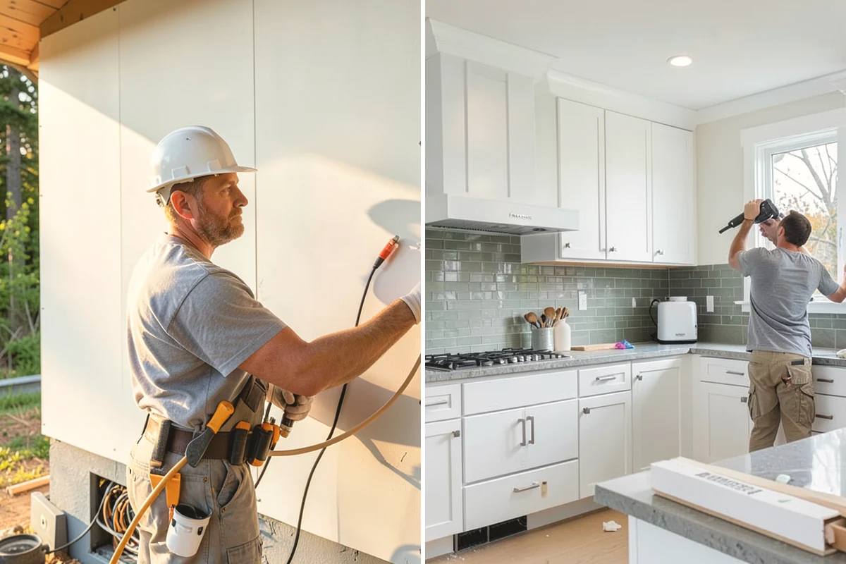 Accent Wall Installation in Yarrow Point, King County, WA - Choose material and design the layout