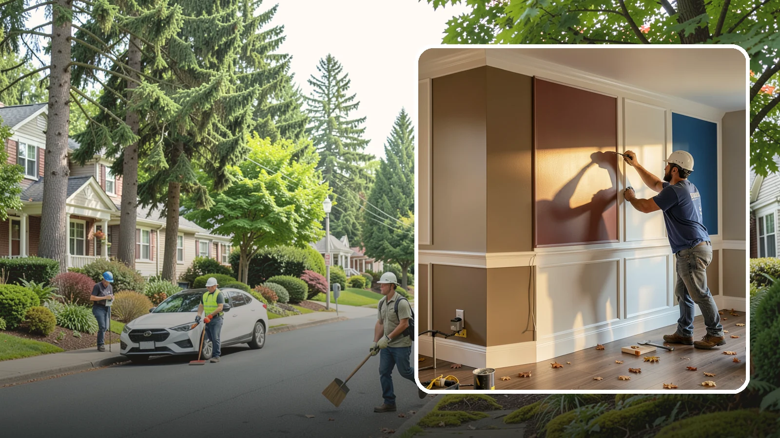 Accent Wall Painting in Beaux Arts Village, King County, WA - Accent wall painting adds a bold focal color or finish to a single feature wall.