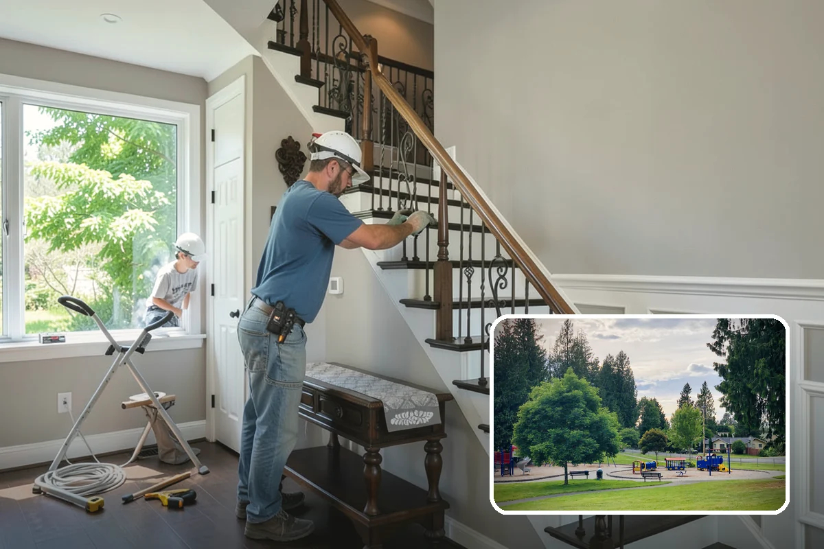 Accent Wall Painting in Bonney Lake, Pierce County, WA - A high-impact design change at a fraction of a full repaint cost
