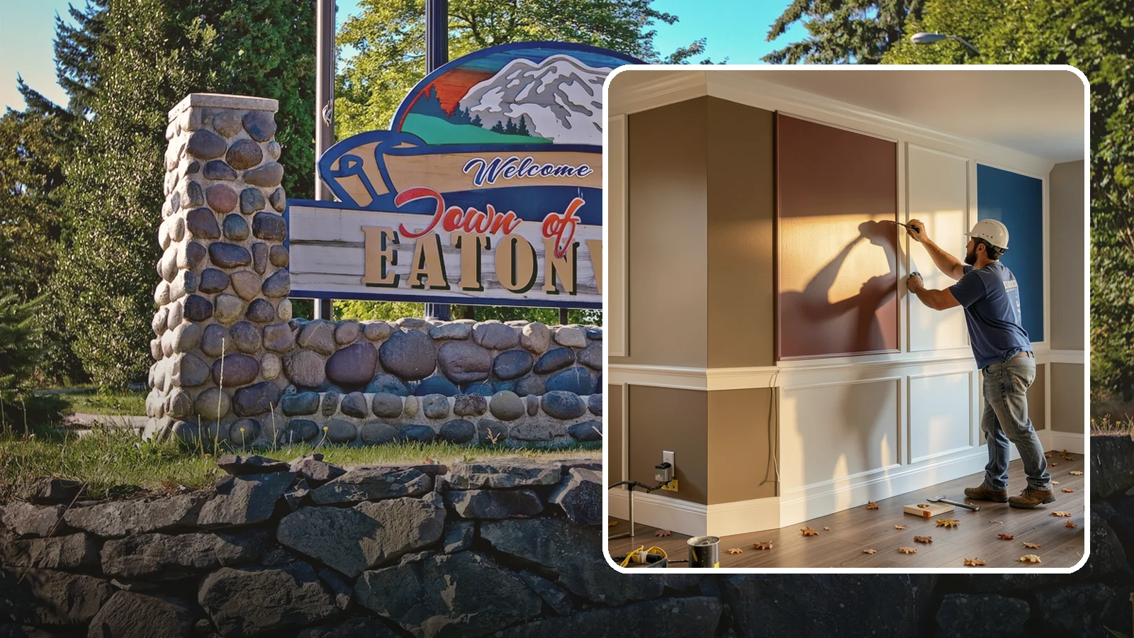 Accent Wall Painting in Eatonville, Pierce County, WA - Accent wall painting adds a bold focal color or finish to a single feature wall.