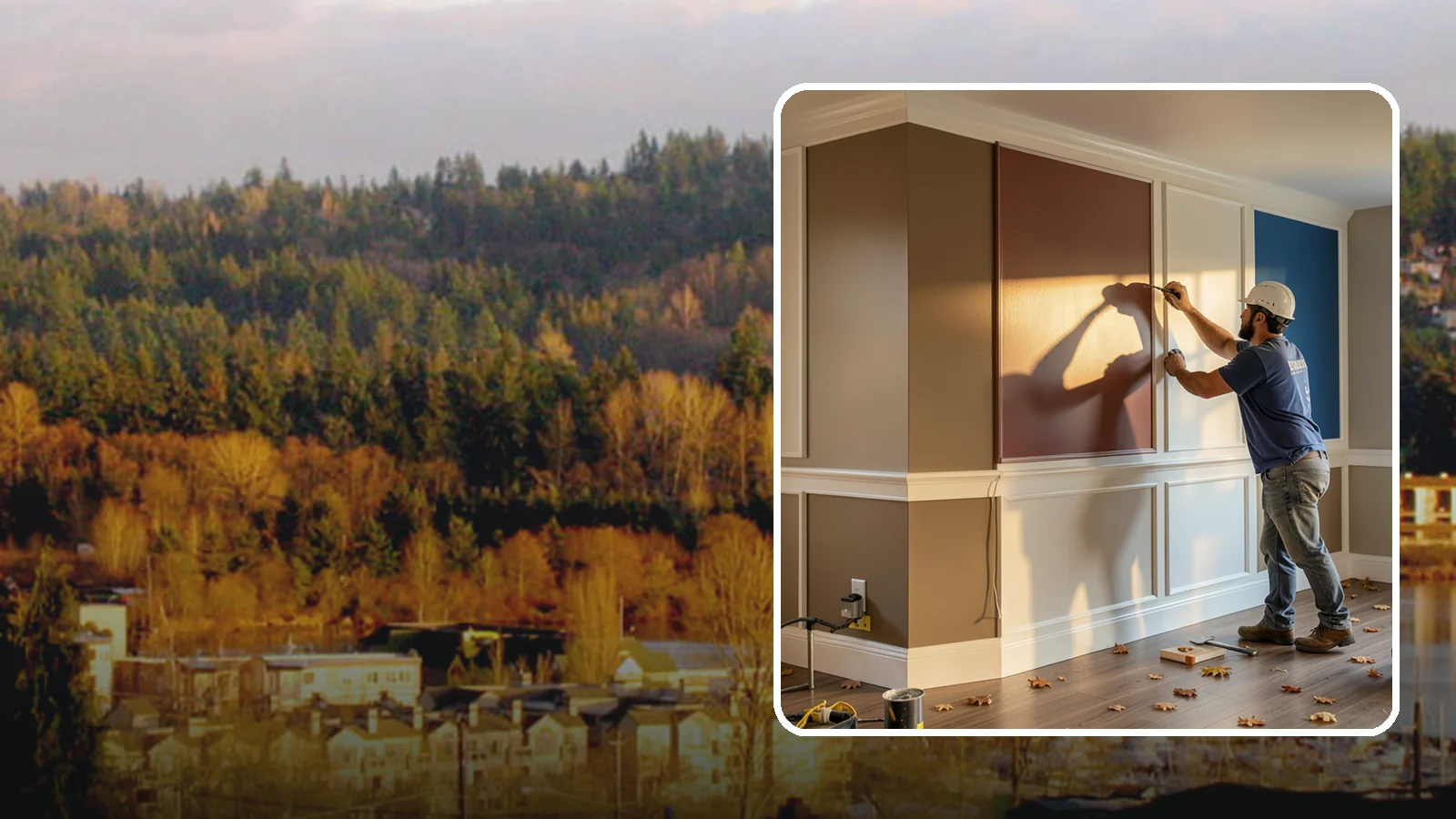 Accent Wall Painting in Kenmore, King County, WA - Accent wall painting adds a bold focal color or finish to a single feature wall.