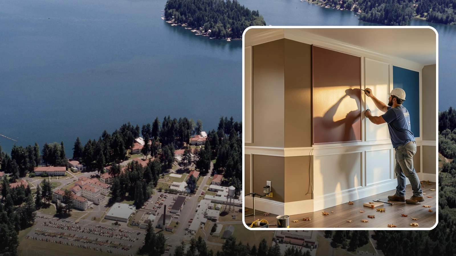 Accent Wall Painting in Lakewood, Pierce County, WA - Accent wall painting adds a bold focal color or finish to a single feature wall.