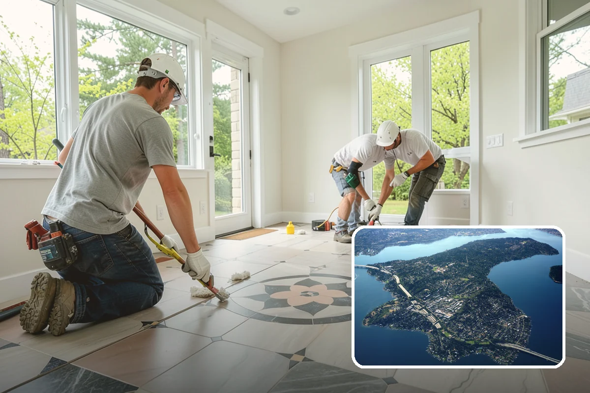 Accent Wall Painting in Mercer Island, King County, WA - A high-impact design change at a fraction of a full repaint cost