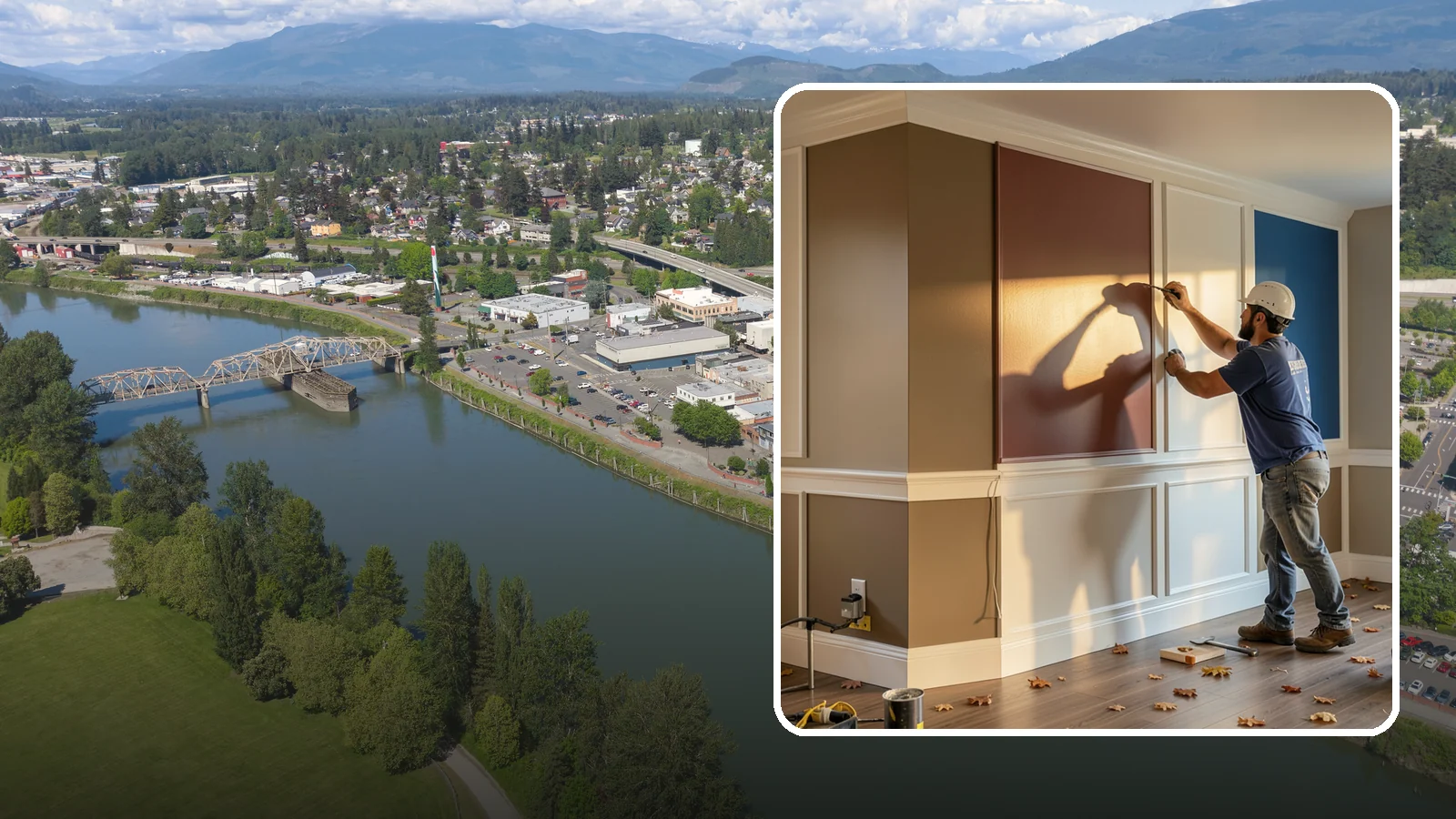 Accent Wall Painting in Mount Vernon, Skagit County, WA - Accent wall painting adds a bold focal color or finish to a single feature wall.