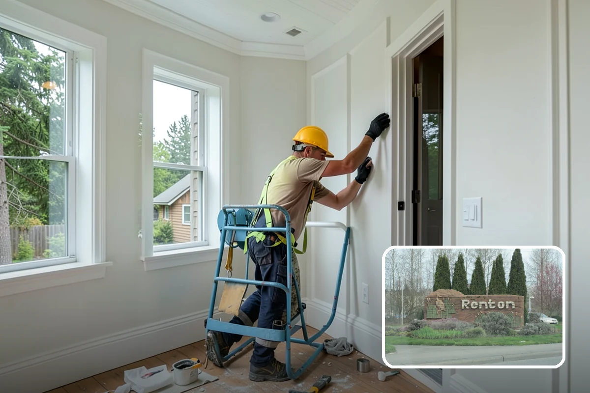 Accent Wall Painting in Renton, King County, WA - A high-impact design change at a fraction of a full repaint cost