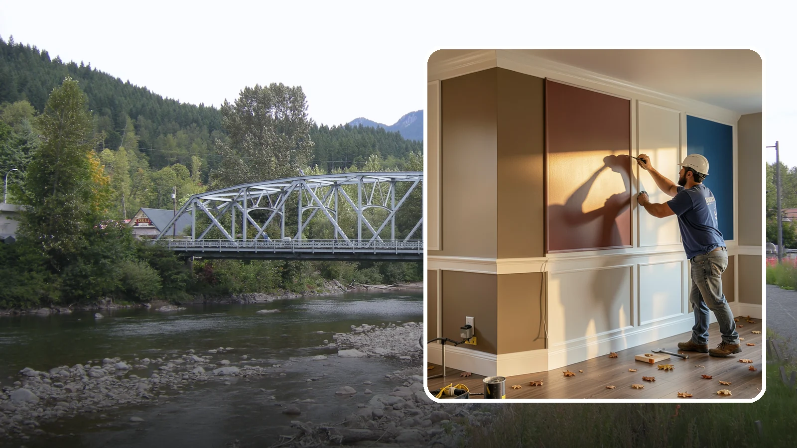 Accent Wall Painting in Skykomish, King County, WA - Accent wall painting adds a bold focal color or finish to a single feature wall.
