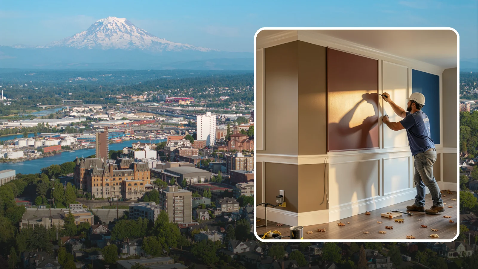 Accent Wall Painting in Tacoma, Pierce County, WA - Accent wall painting adds a bold focal color or finish to a single feature wall.