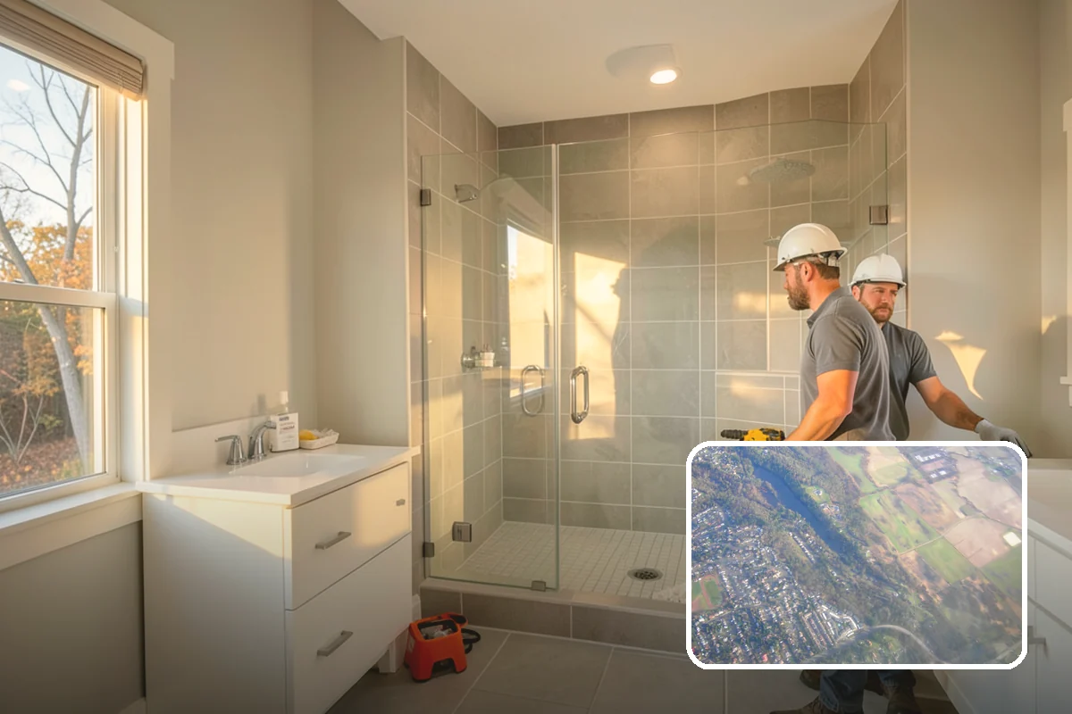 Accessible Bathroom Remodel in Algona, King County, WA - Curbless, roll-in showers that remove tripping hazards