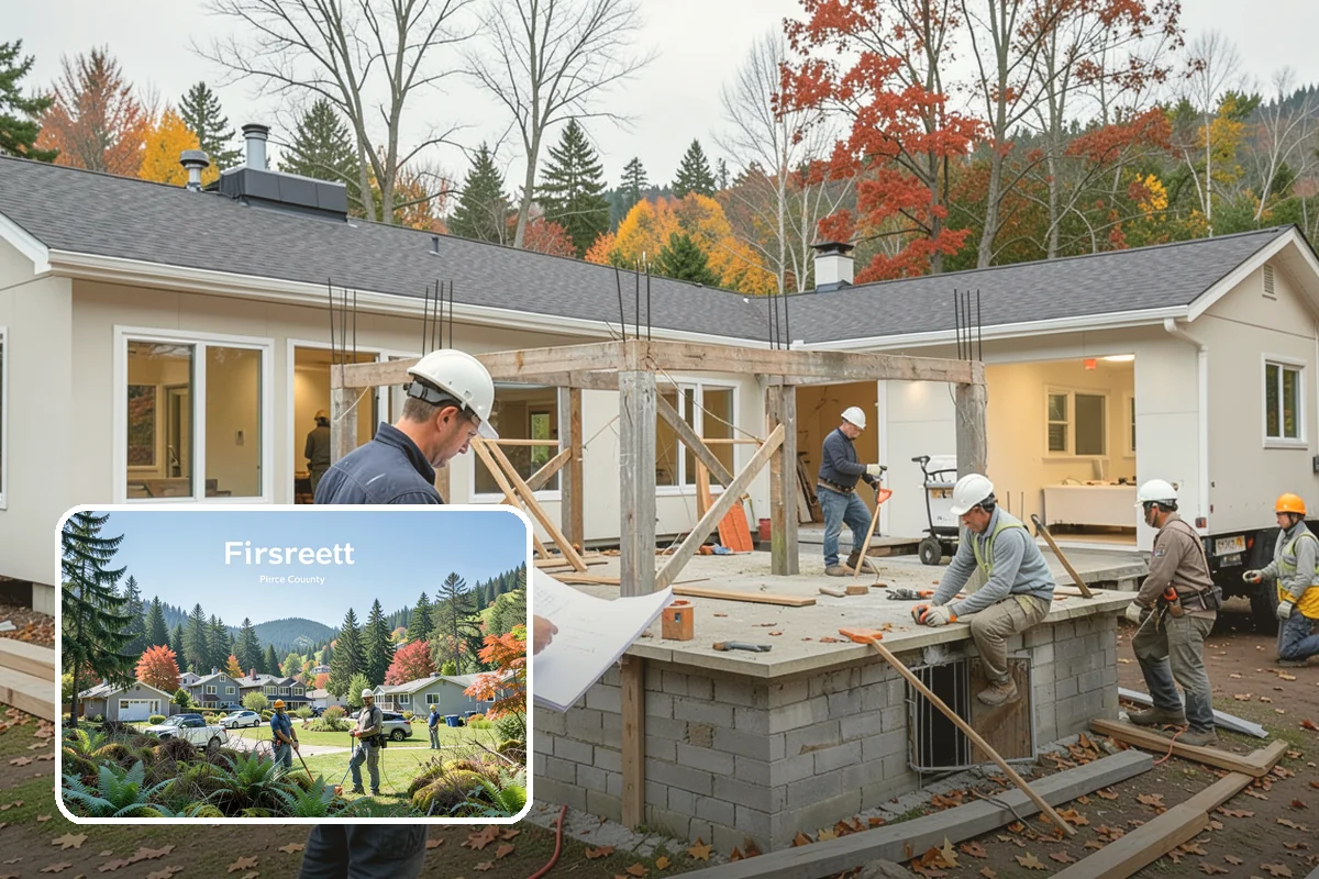 Accessible Bathroom Remodel in Fircrest, Pierce County, WA - Curbless, roll-in showers that remove tripping hazards