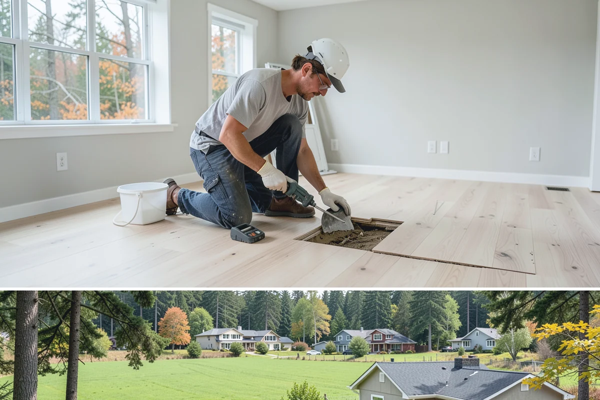 Accessible Bathroom Remodel in Lyman, Skagit County, WA - Because this is interior work, accessible bathroom remodels are a smart project for the wet fall and winter months.