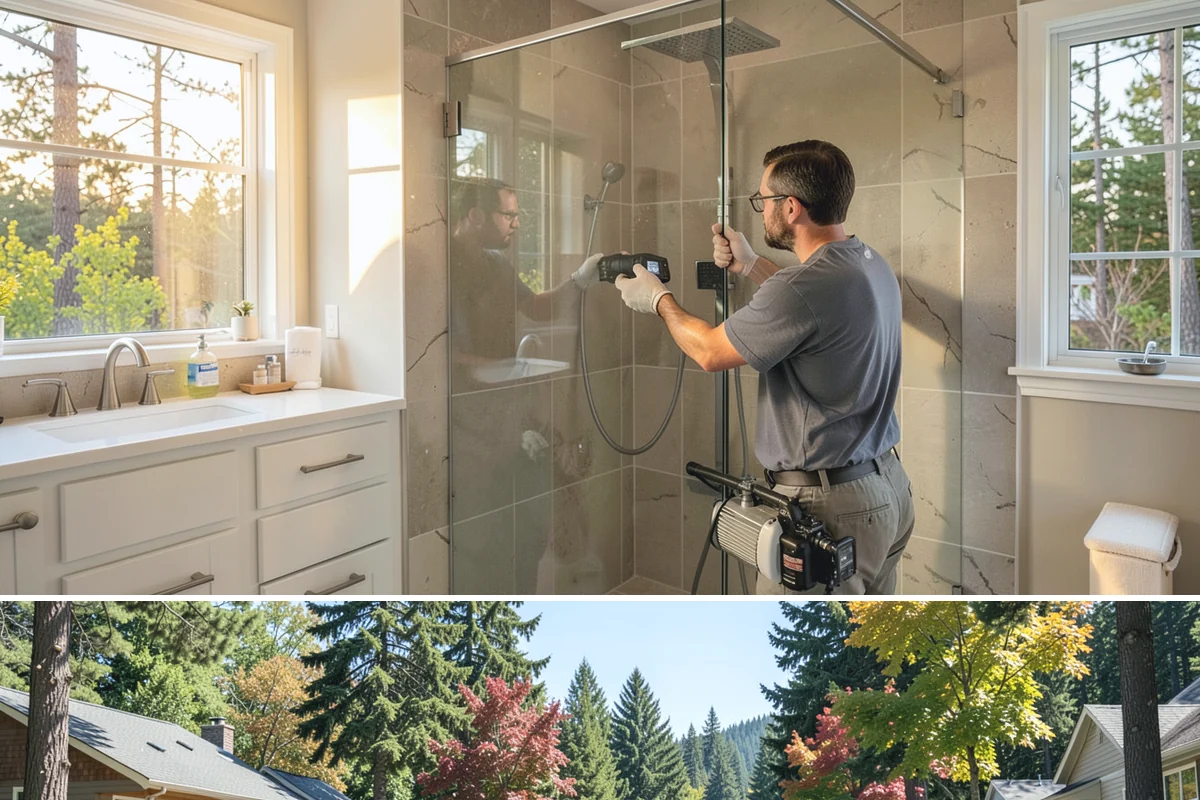 Accessible Bathroom Remodel in Orting, Pierce County, WA - Because this is interior work, accessible bathroom remodels are a smart project for the wet fall and winter months.