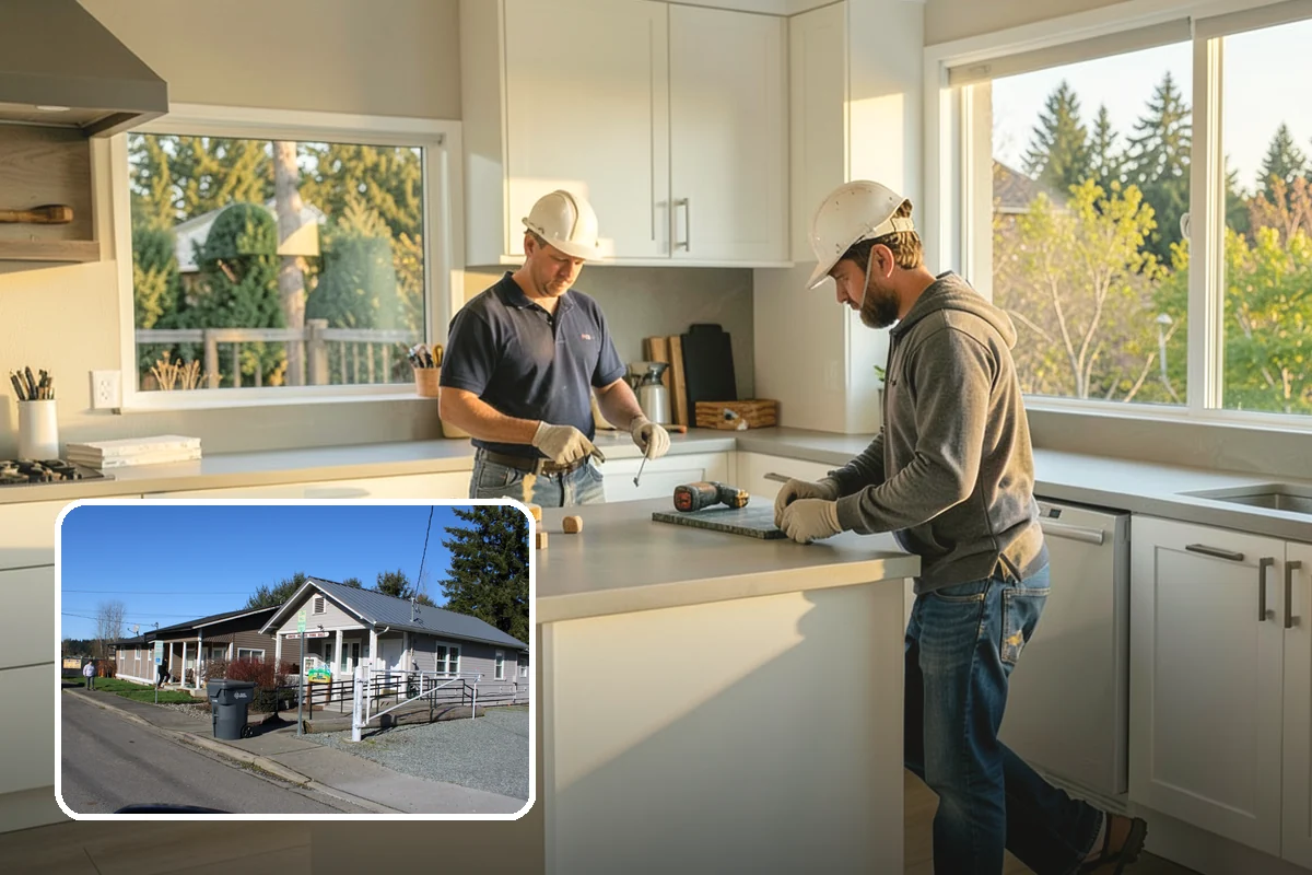 Accessible Bathroom Remodel in South Prairie, Pierce County, WA - Curbless, roll-in showers that remove tripping hazards