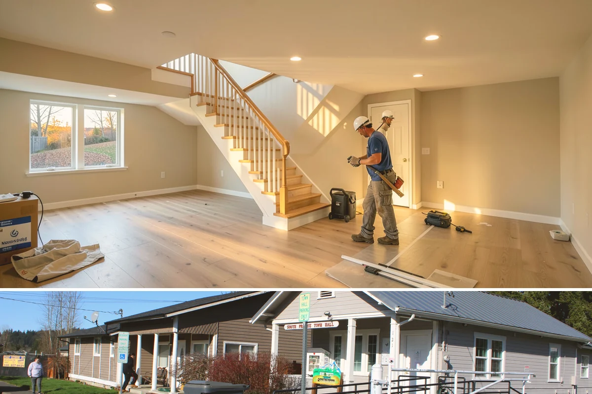 Accessible Bathroom Remodel in South Prairie, Pierce County, WA - Because this is interior work, accessible bathroom remodels are a smart project for the wet fall and winter months.