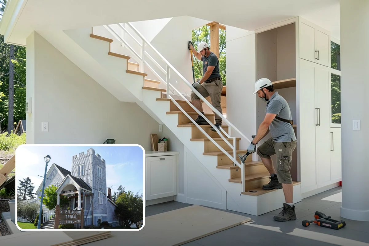 Accessible Bathroom Remodel in Steilacoom, Pierce County, WA - Curbless, roll-in showers that remove tripping hazards